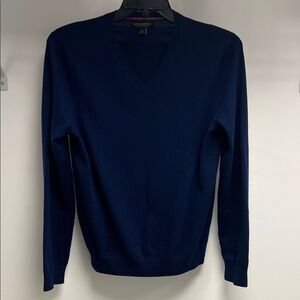 Banana Republic Deep Blue V-Neck Sweater